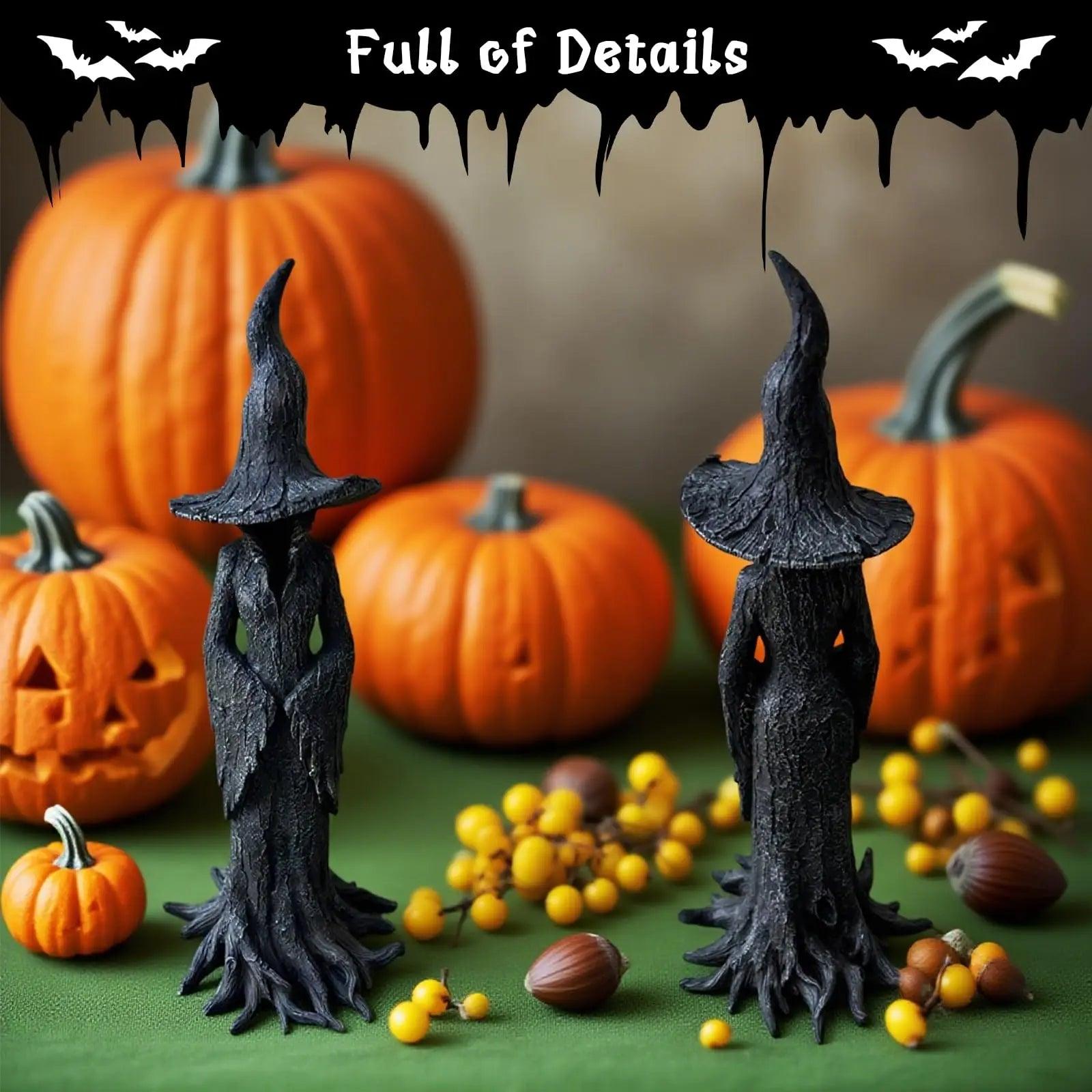 Halloween Witch Statue Gothic Witch Table Ornament-MoonChildWorld