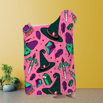 Halloween Witchy Hooded blanket