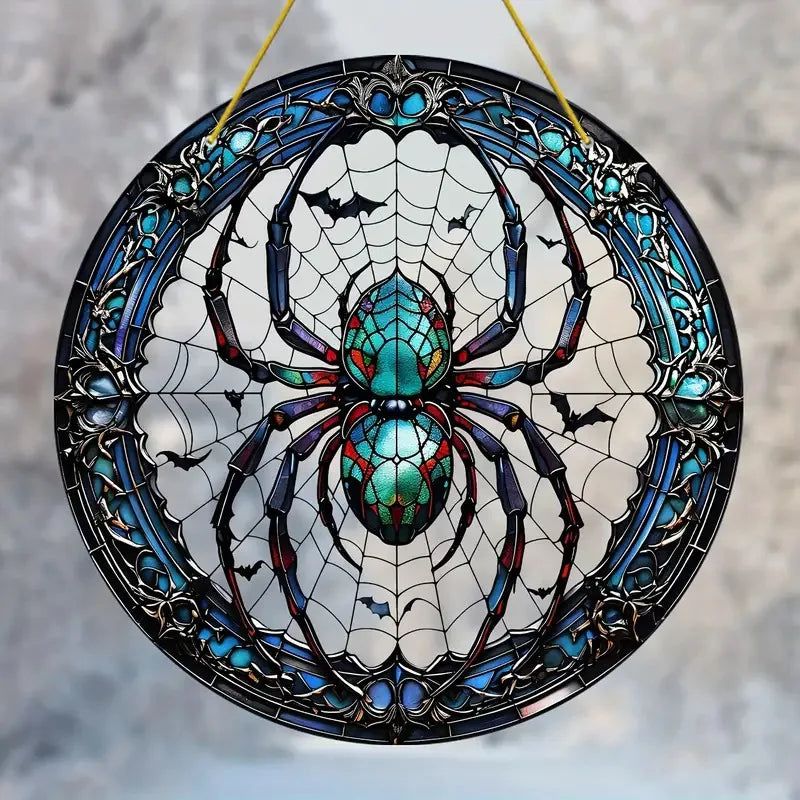 Halloween window decor Witchy suncatcher Gothic window art Witch Hanging Ornament-MoonChildWorld