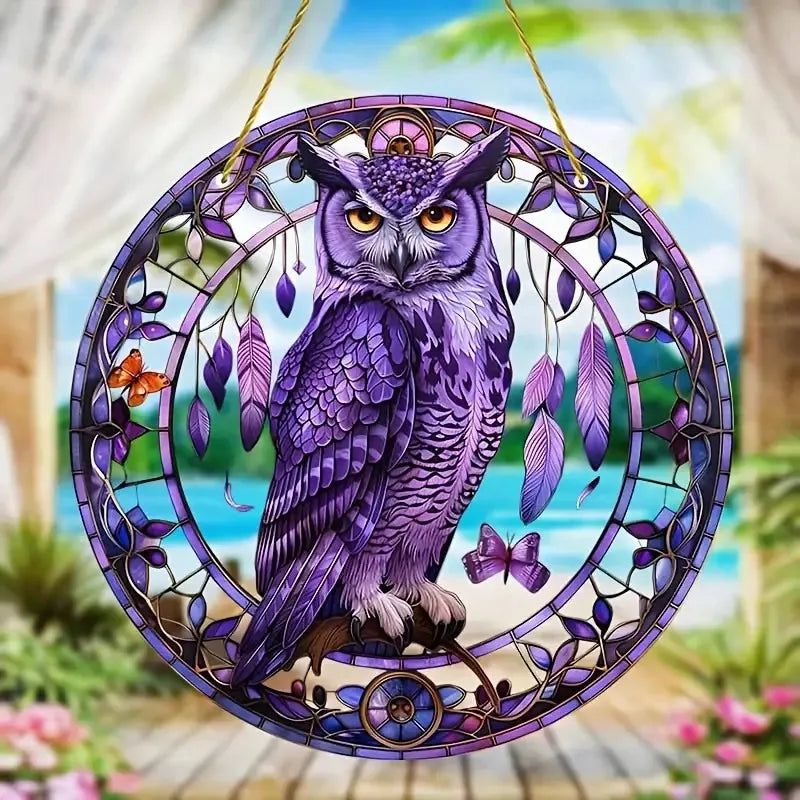 Halloween window decor Witchy suncatcher Gothic window art Witch Hanging Ornament-MoonChildWorld