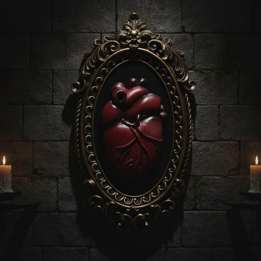 Heart Wall Sculpture – Vintage Gothic Art Wall Decoration-MoonChildWorld