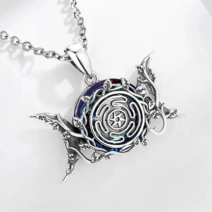 Hecate Wheel Wicca Pagan Necklace Triple Moon Necklace Witch Jewelry-MoonChildWorld