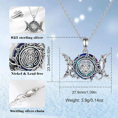 Hecate Wheel Wicca Pagan Necklace Triple Moon Necklace Witch Jewelry-MoonChildWorld