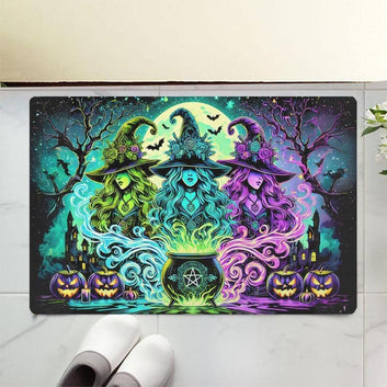 Hocus Pocus Witches Doormat for Halloween-MoonChildWorld
