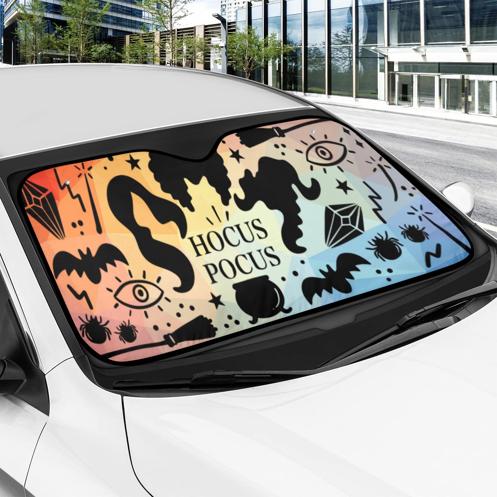 Hocus pocus Witch Car Sun Shade-MoonChildWorld