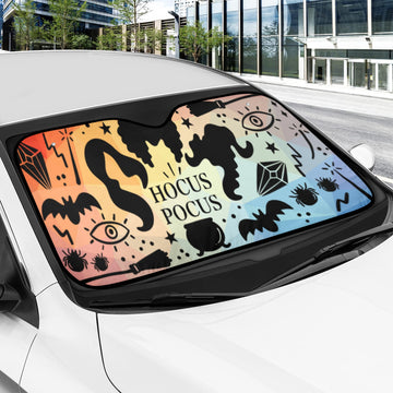 Hocus pocus Witch Car Sun Shade-MoonChildWorld