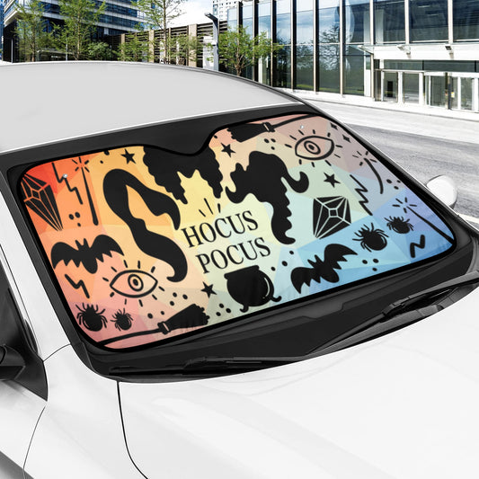 Hocus pocus Witch Car Sun Shade-MoonChildWorld