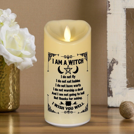 I'm a Witch Flameless LED Candle-MoonChildWorld