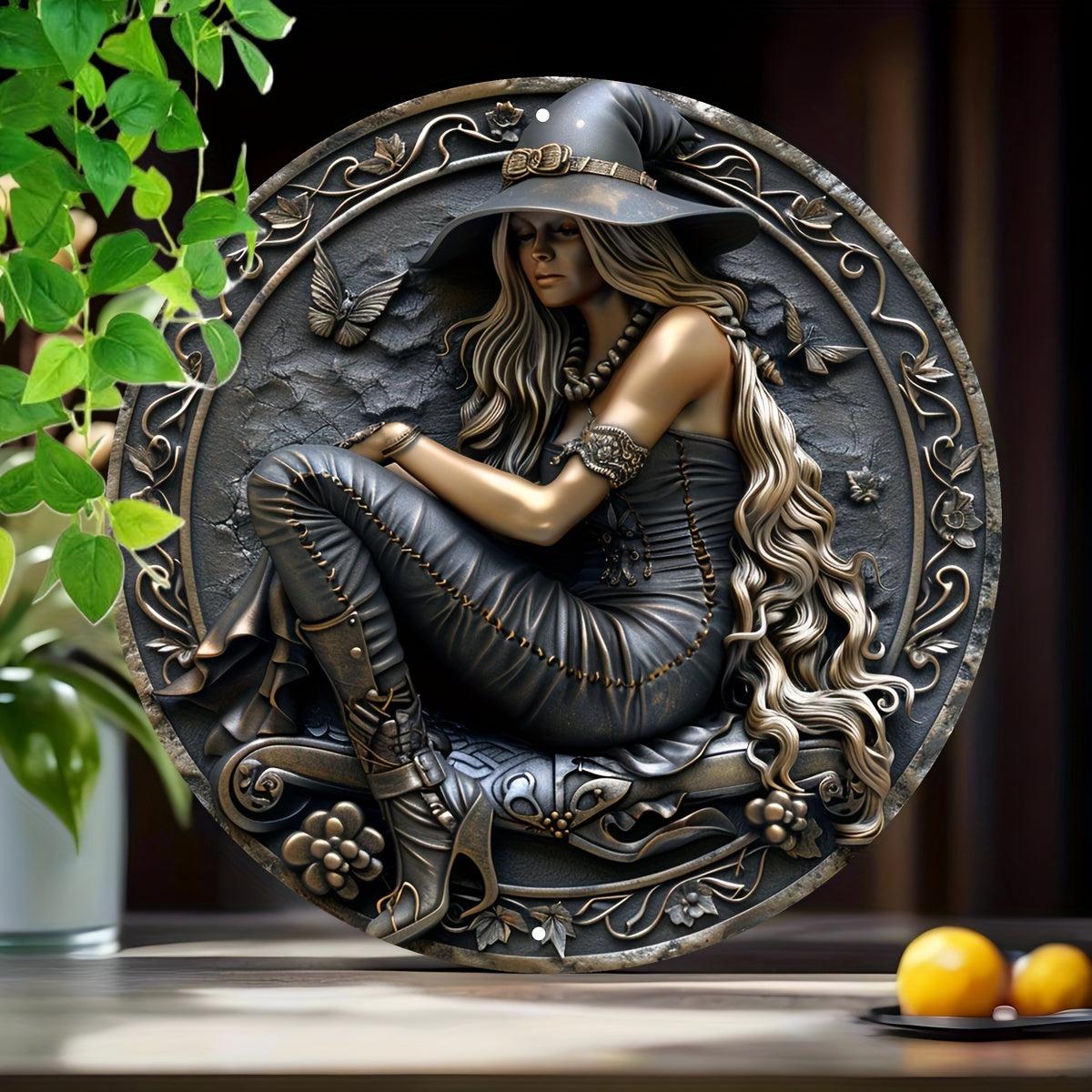 Dark Witch Metal Sign Mystic Witch Home Decor-MoonChildWorld
