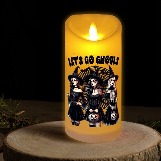 Lets Go Ghouls Gothic Witch Flameless LED Candle-MoonChildWorld