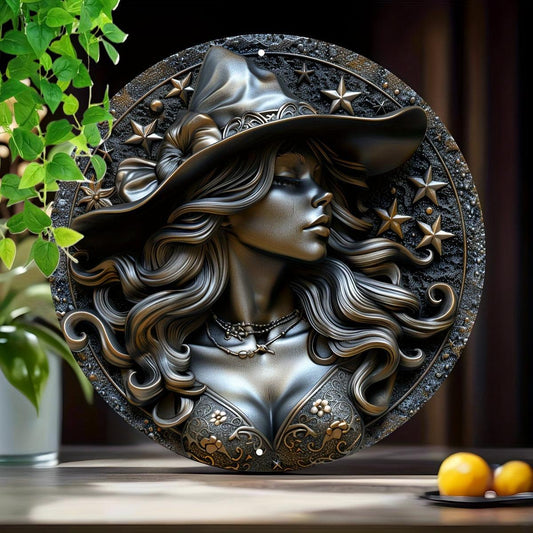 Dark Witch Metal Sign Mystic Witch Home Decor-MoonChildWorld