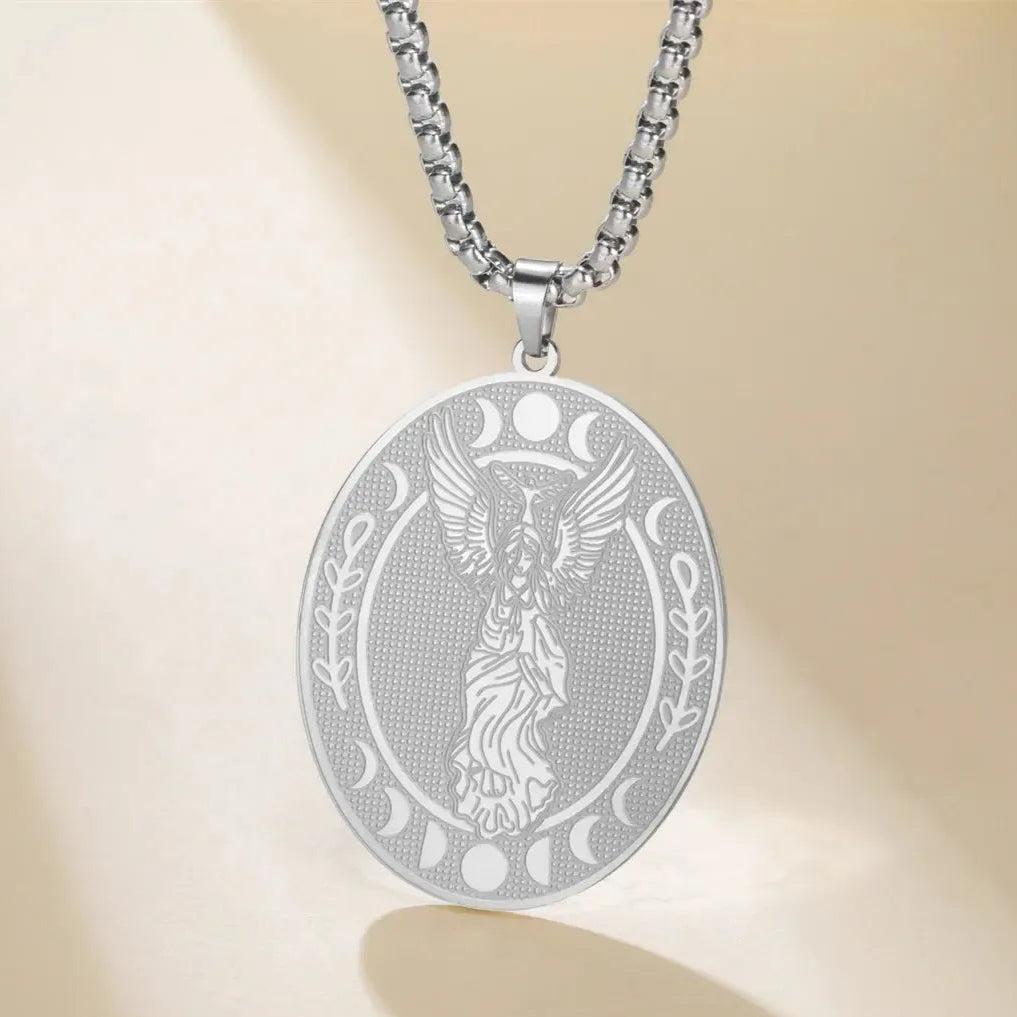 Lilith Goddess Sigil Necklace Moon Phase Witchy Double-sided Necklace-MoonChildWorld