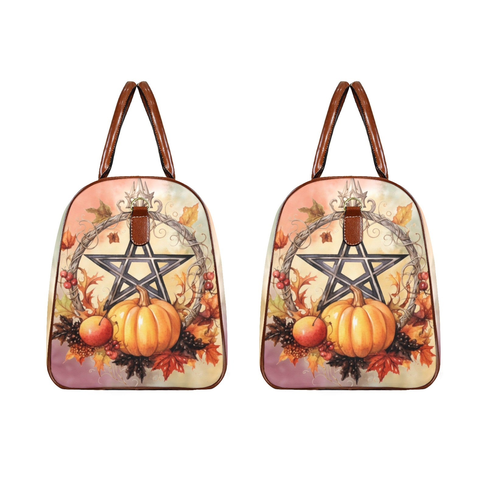 Litha Pentacle Pagan Travel Bag-MoonChildWorld