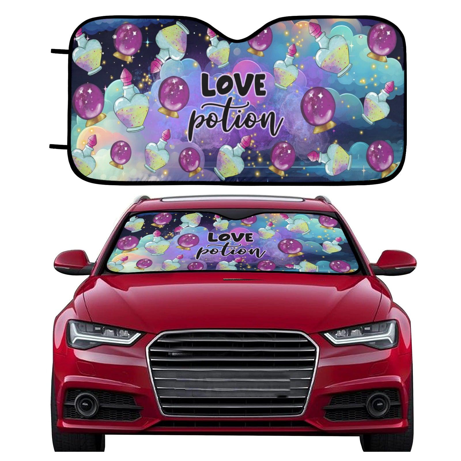 Love potion witchy Car Sun Shade-MoonChildWorld