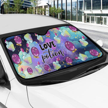 Love potion witchy Car Sun Shade-MoonChildWorld