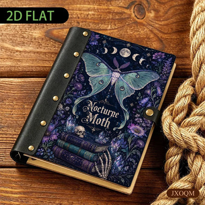 Luna Moth Crystal Moon Phase Journal - grimoire binder - MoonChildWorld