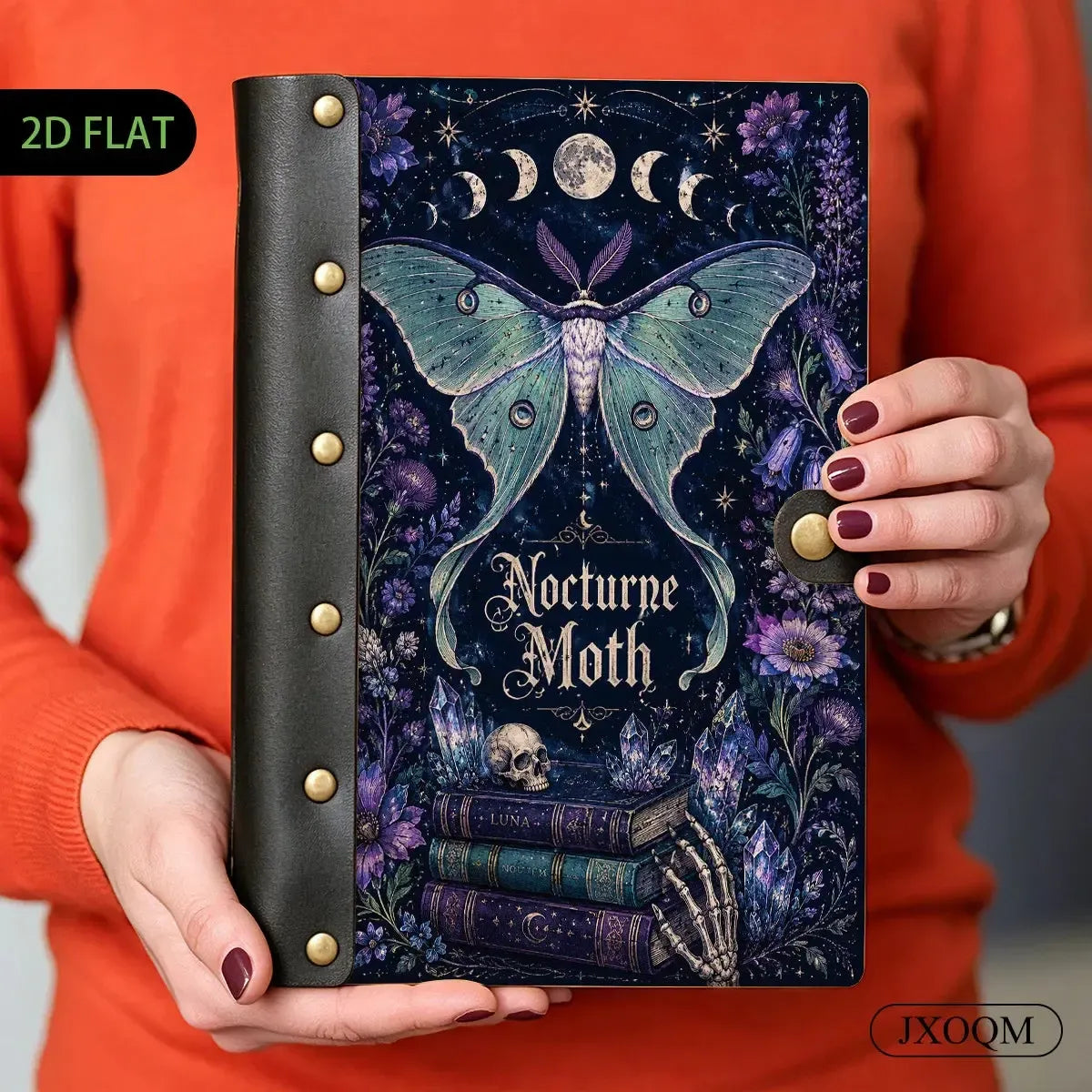 Luna Moth Crystal Moon Phase Journal - crystal journal - MoonChildWorld