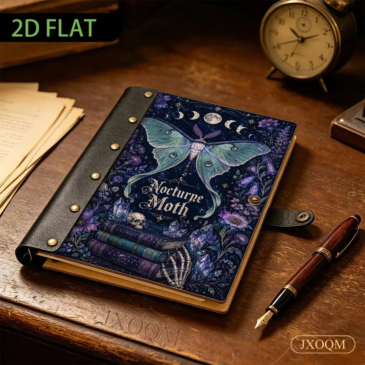Luna Moth Crystal Moon Phase Journal - moon phase journal - MoonChildWorld