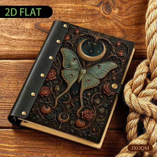Luna Moth Moon Rose Journal - moon rose journal - MoonChildWorld
