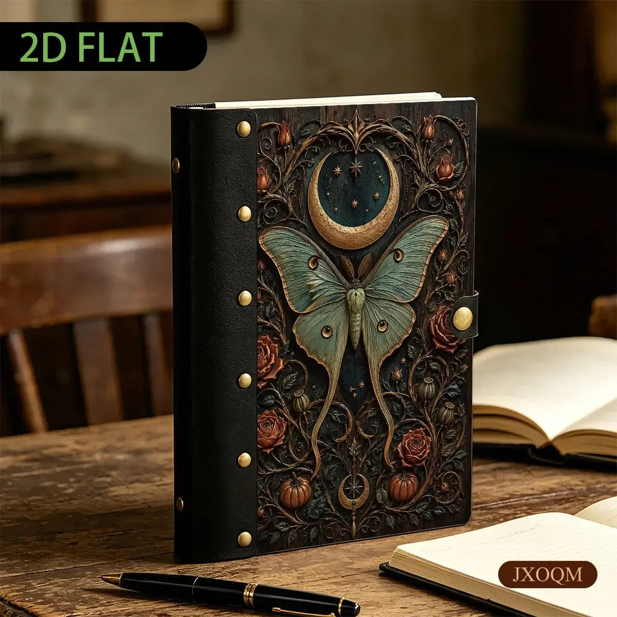 Luna Moth Moon Rose Journal - luna moth journal - MoonChildWorld