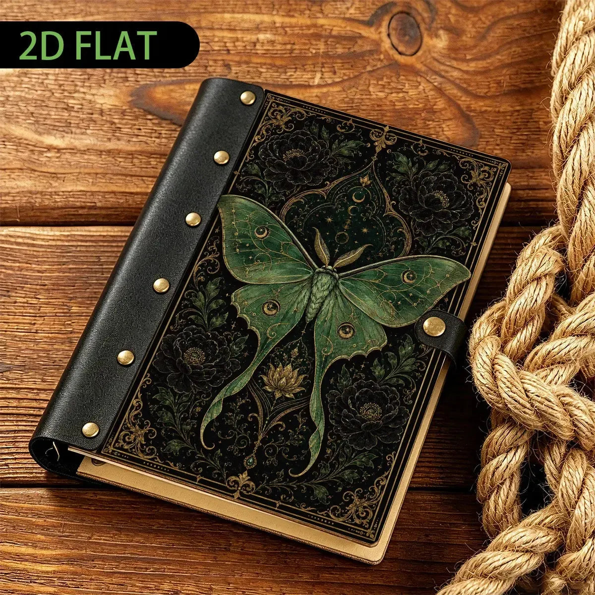 Luna Moth Peony Lotus Journal - luna moth journal - MoonChildWorld