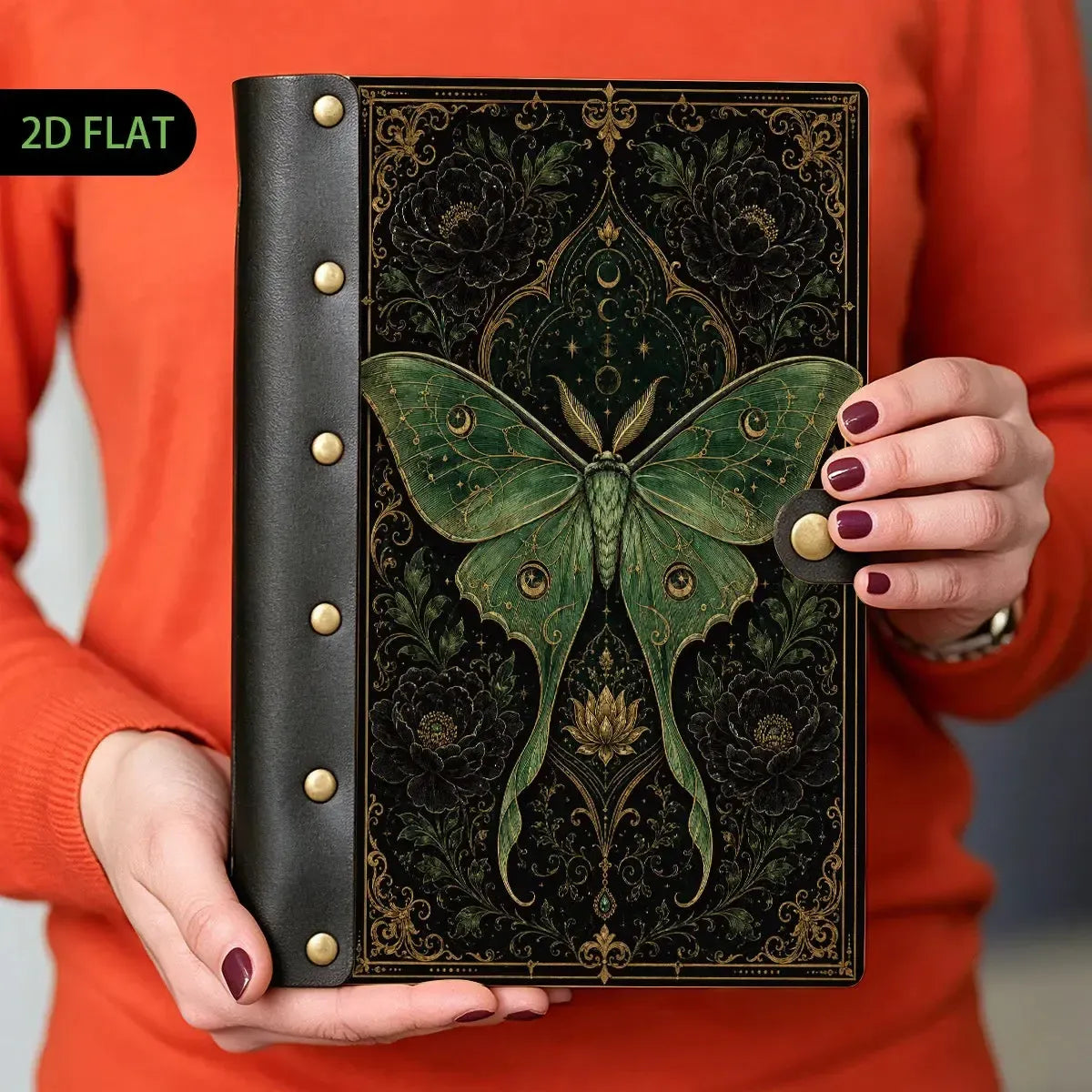 Luna Moth Peony Lotus Journal - lotus journal - MoonChildWorld