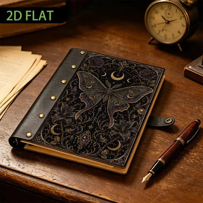 Luna Moth Thorn Rose Lily Journal - witchy gifts - MoonChildWorld
