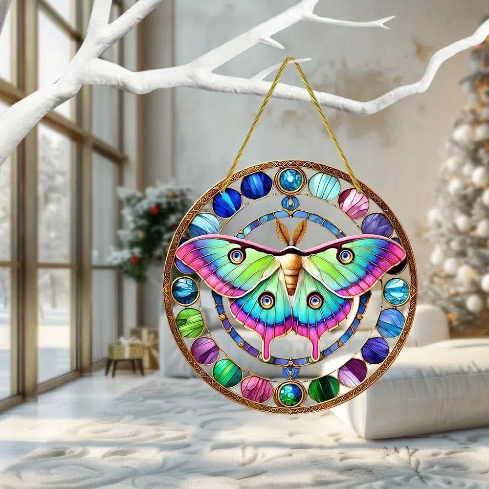 Lunar Moth Suncatcher Butterfly Suncatcher Witchy Insect Window Decor-MoonChildWorld
