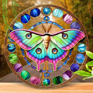 Lunar Moth Suncatcher Butterfly Suncatcher Witchy Insect Window Decor-MoonChildWorld