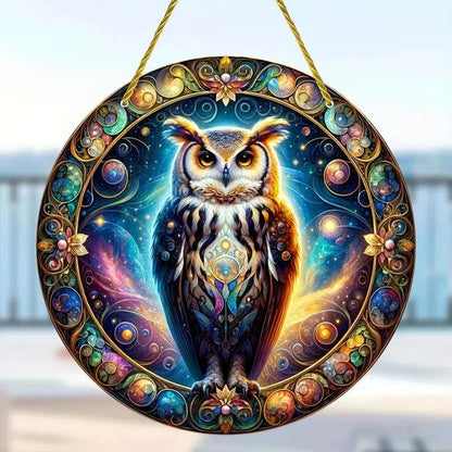 Magic Owl Suncatcher Mystic Acrylic Sign-MoonChildWorld