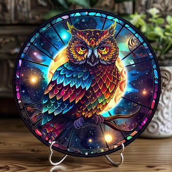 Magic Owl Wall Art Mystic Metal Sign-MoonChildWorld