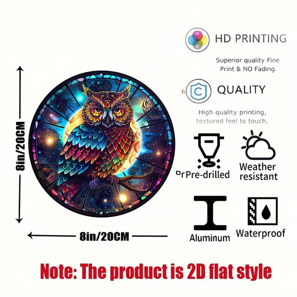 Magic Owl Wall Art Mystic Metal Sign-MoonChildWorld