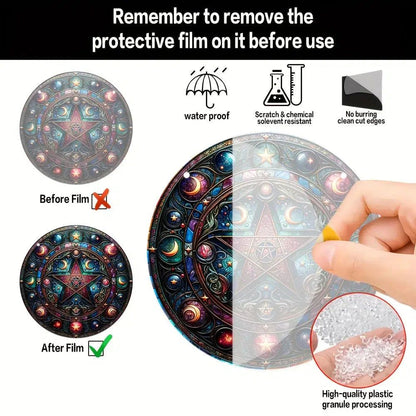 Magic Pentacle Suncatcher Wicca Pagan Acrylic Sign-MoonChildWorld