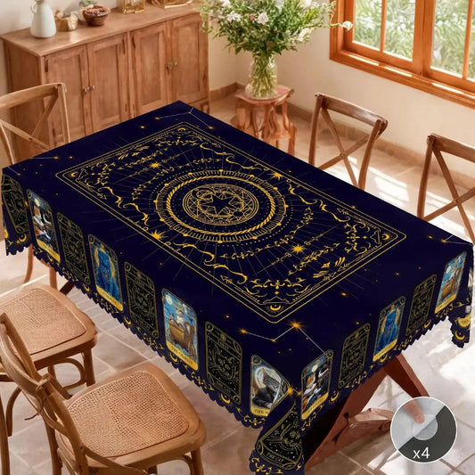 Magic Tarot Card Witch Tablecloth Witchy Home Decor-MoonChildWorld