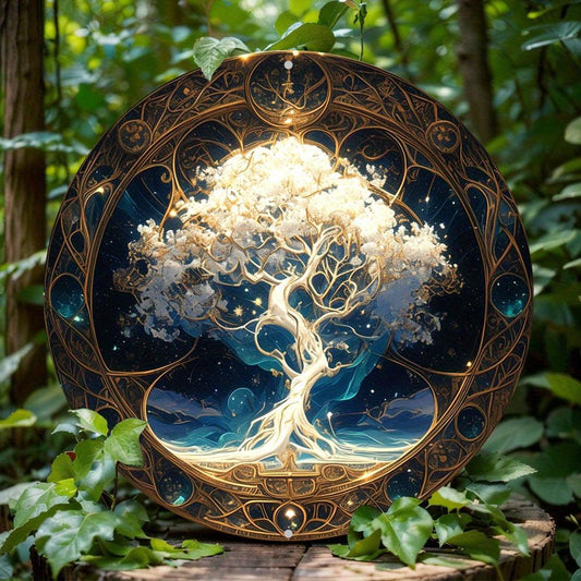 Magic Tree of Life Metal Sign Pagan Metal Sign-MoonChildWorld