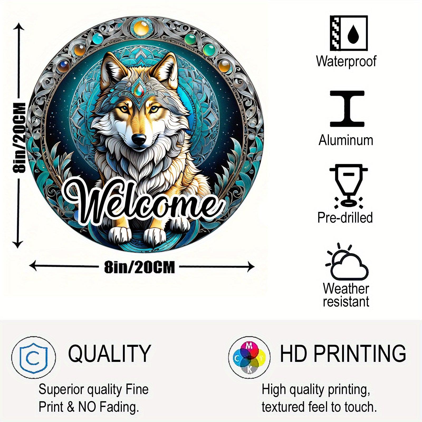 Magic Wolf Metal Sign Witchy Decor-MoonChildWorld