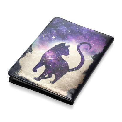 Magic black cat Leather Notebook A5-MoonChildWorld