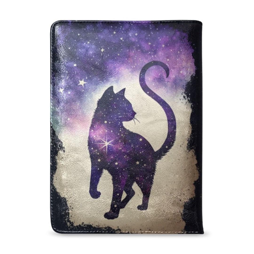 Magic black cat Leather Notebook A5-MoonChildWorld