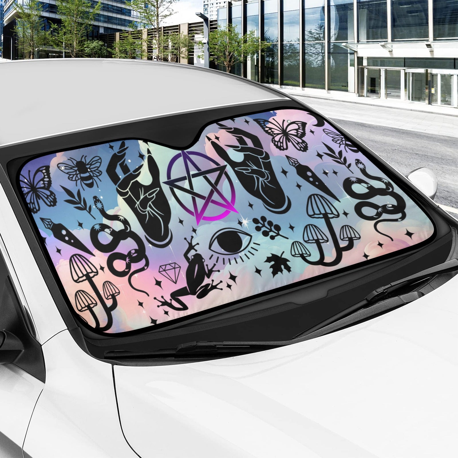 Magic hand Wicca Car Sun Shade-MoonChildWorld