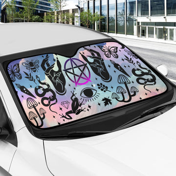 Magic hand Wicca Car Sun Shade-MoonChildWorld
