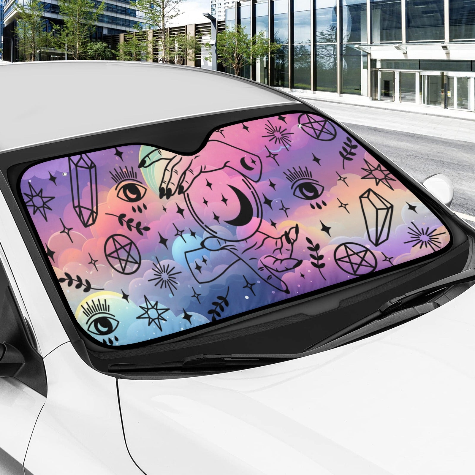 Magic things Witchy Car Sun Shade-MoonChildWorld