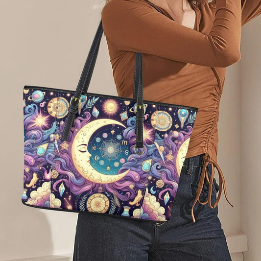 Magical Crescent Moon Tote Bag-MoonChildWorld