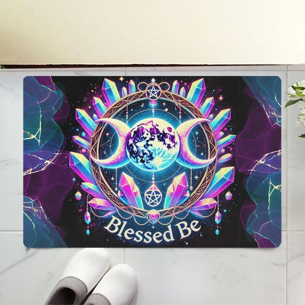 Magick Triple Moon Wicca Doormat for Pagan Home Decor-MoonChildWorld