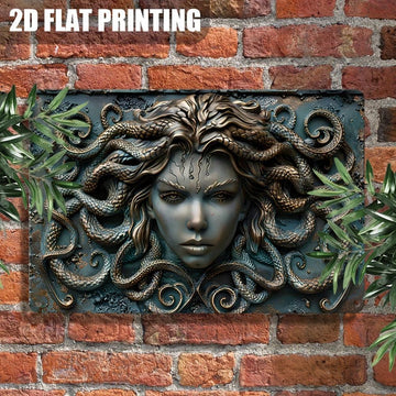 Medusa Goddess Wall Decor Medusa Metal Sign Greek Mythology Decor-MoonChildWorld