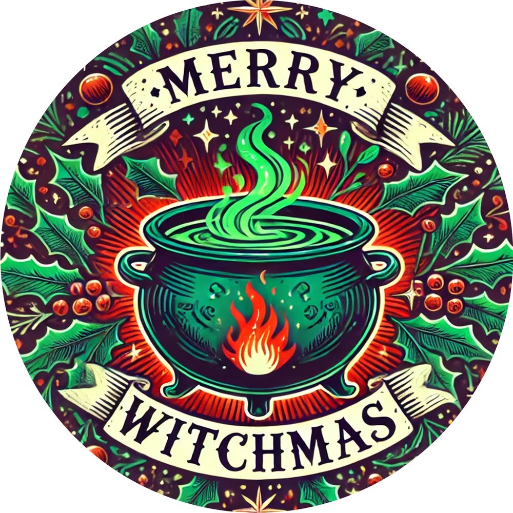 Wiccan & Pagan Metal Sign Witchy Welcome Decor for Yule & Halloween-MoonChildWorld
