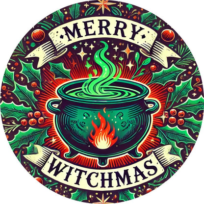 Wiccan & Pagan Metal Sign Witchy Welcome Decor for Yule & Halloween-MoonChildWorld