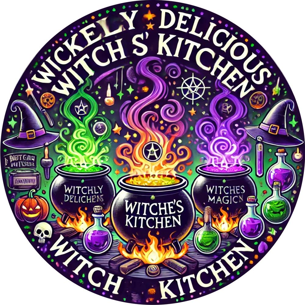 Wiccan & Pagan Metal Sign Witchy Welcome Decor for Yule & Halloween-MoonChildWorld