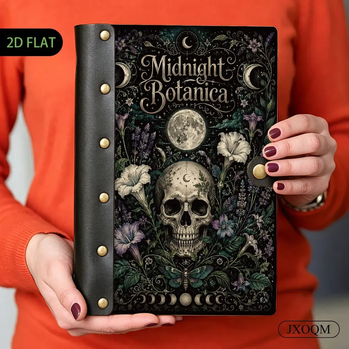Midnight Skull Moth Journal - moth journal - MoonChildWorld