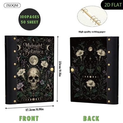 Midnight Skull Moth Journal - Book of Shadows - MoonChildWorld