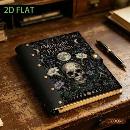 Midnight Skull Moth Journal - gothic gifts - MoonChildWorld